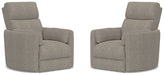 Parker Living - Radius Manual Swivel Recliner in Burlap (Set of 2) - MRAD#812GS-2-BRLP - GreatFurnitureDeal