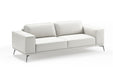 VIG Furniture - Coronelli Collezioni Soho Contemporary Italian White Leather Sofa - VGCCSOHO-WHT-S - GreatFurnitureDeal