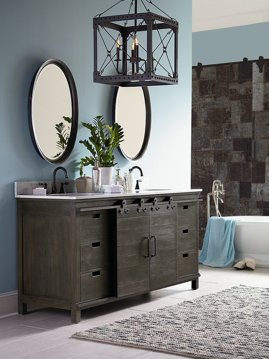 Bramble - Sonoma Double Vanity w-o Marble Top & Sink - BR-66792BHD