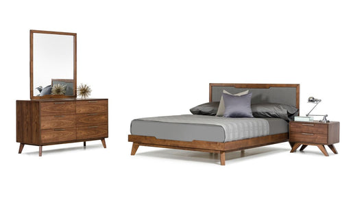 VIG Furniture - Nova Domus Soria Mid-Century Grey & Walnut King Bedroom Set - VGMASORIA-SET-EK - GreatFurnitureDeal