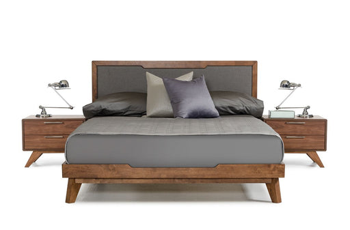 VIG Furniture - Nova Domus Soria Mid-Century Grey & Walnut King Bed - VGMABR-32-BED-EK - GreatFurnitureDeal