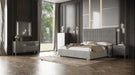 VIG Furniture - Modrest Splendor Grey High Gloss Slatted Chest - VGVCJ20256-6H-GRY-CHEST - GreatFurnitureDeal