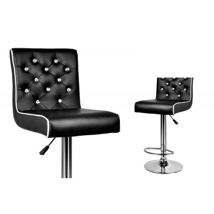 Mariano Furniture - ST8226 Swivel Bar Stool in Black (Set of 2) - BM-ST8226-BLK - GreatFurnitureDeal