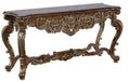 European Furniture - Saint Germain Luxury Console Table in Light Gold & Antique Silver - 35550-ST - GreatFurnitureDeal