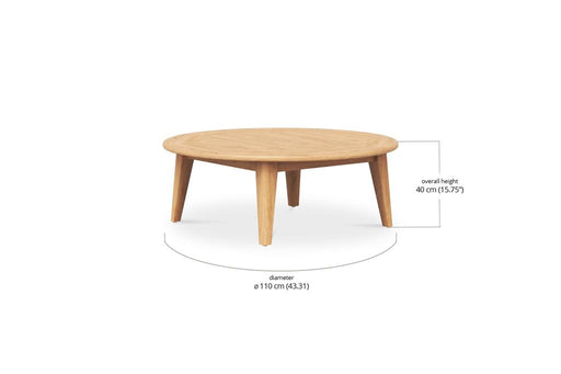 Bramble - Stockton Round Coffee Table - Outdoor Teak - 40494T3----- - GreatFurnitureDeal