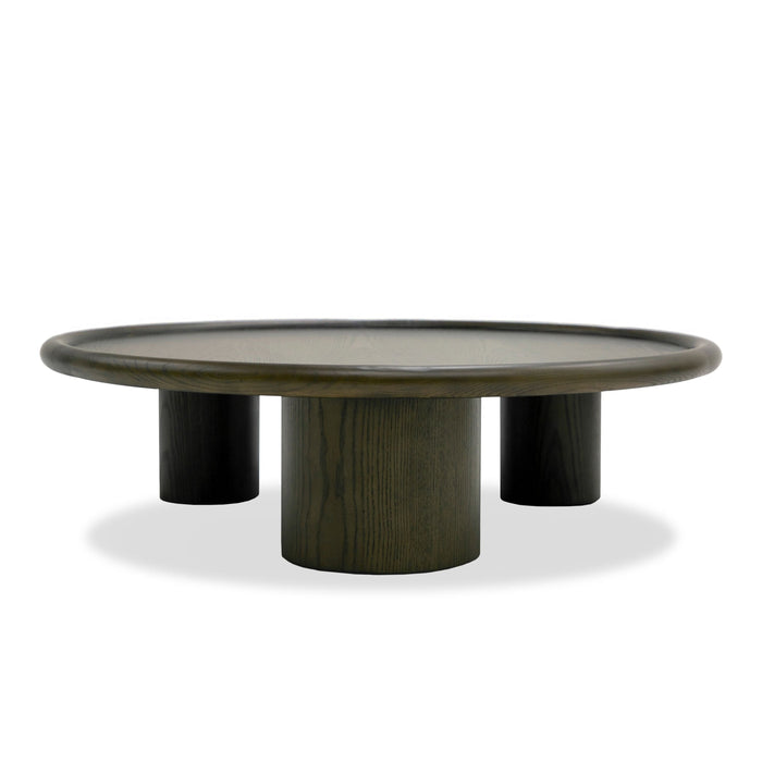 VIG Furniture - Modrest Strauss - Contemporary Brown Ash Round Coffee Table - VGOD-LZ-326C-A-BRN
