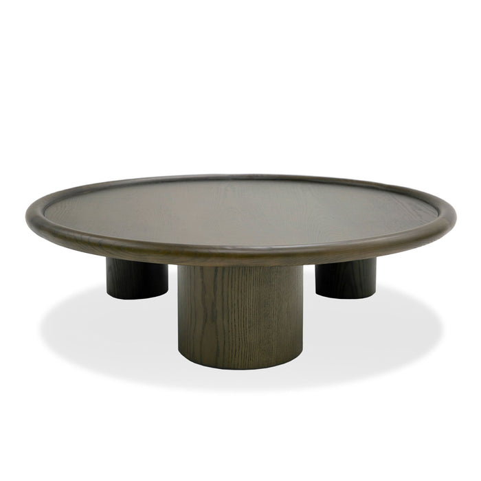 VIG Furniture - Modrest Strauss - Contemporary Brown Ash Round Coffee Table - VGOD-LZ-326C-A-BRN - GreatFurnitureDeal