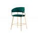 Mariano Furniture - T09 Velour Bar Chair in Green (Set of 2) - BM-T09GN29 - GreatFurnitureDeal
