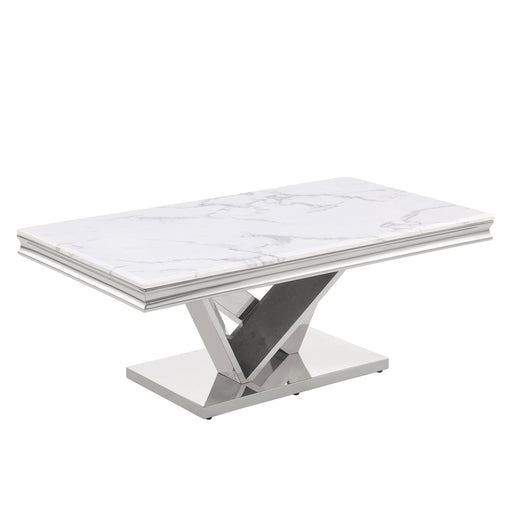 Mariano Furniture - T134 - Coffee Table in Silver - BM-T134SC - GreatFurnitureDeal