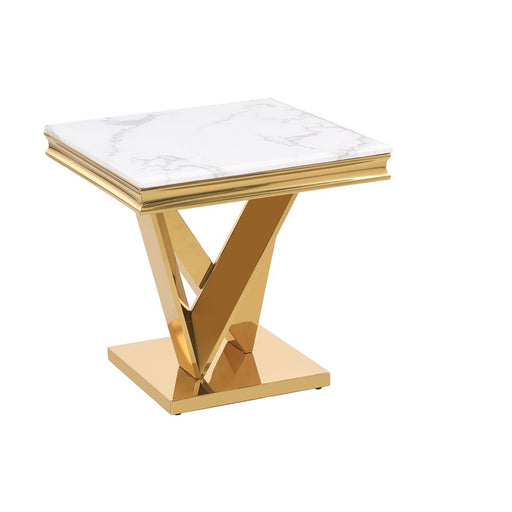 Mariano Furniture - T134 - 3 Piece Occasional Table Set in Gold - BM-T134G3 - GreatFurnitureDeal