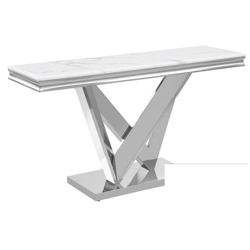 Mariano Furniture - T134 - Console Table in Silver - BM-T134SS - GreatFurnitureDeal