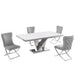 Mariano Furniture - T134 - 5 Piece Rectangle Dining Table Set in Grey/Silver - BM-T134GS5 - GreatFurnitureDeal