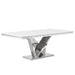 Mariano Furniture - T134 - Rectangle Dining Table in Silver - BM-T134ST - GreatFurnitureDeal