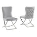 Mariano Furniture - T134 - Dining Chair in Grey/Silver (Set of 2) - BM-T134GSC - GreatFurnitureDeal