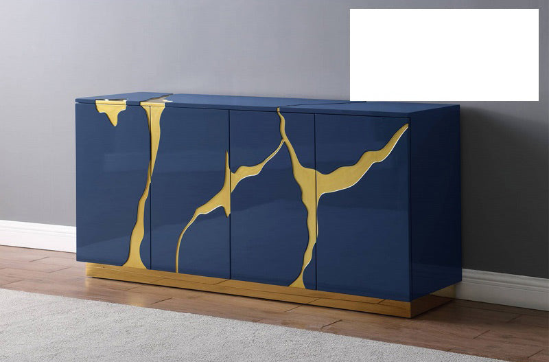 Mariano Furniture - T1945 - Modern Sideboard in Navy Blue - BM-T1945NS - GreatFurnitureDeal