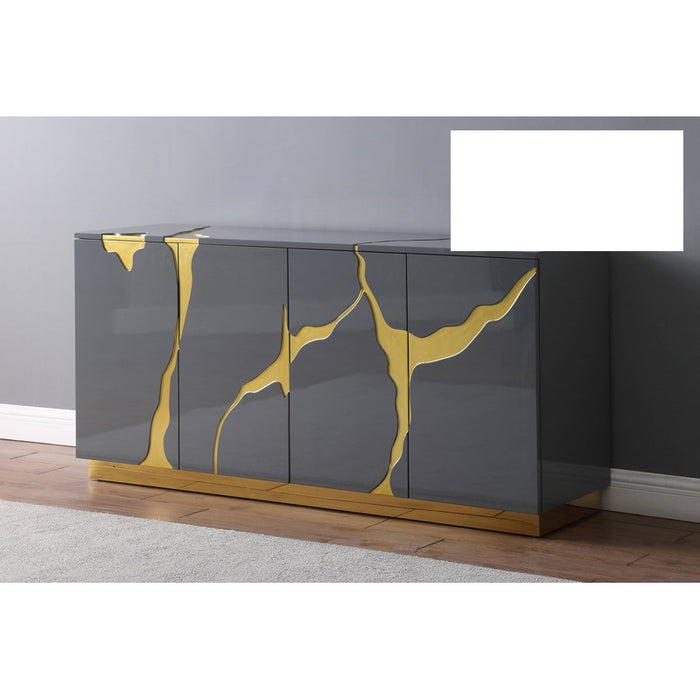 Mariano Furniture - T1945 - Modern Sideboard in Grey - BM-T1945GS - GreatFurnitureDeal