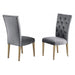 Mariano Furniture - T1953 - Dining Chair in Grey/Gold (Set of 2) - BM-T1953GC - GreatFurnitureDeal