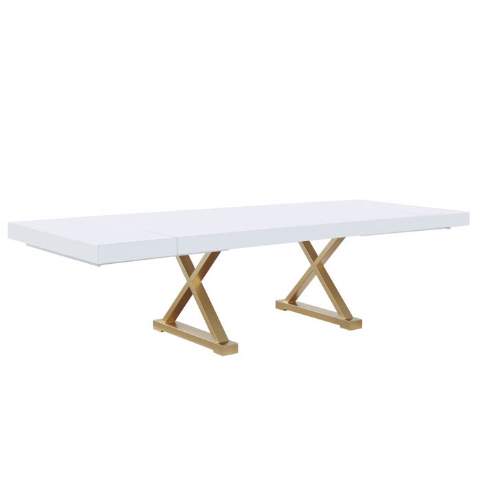 Mariano Furniture - T1953 - 5 Piece Dining Table Set in Grey/Gold - BM-T1953G5 - GreatFurnitureDeal