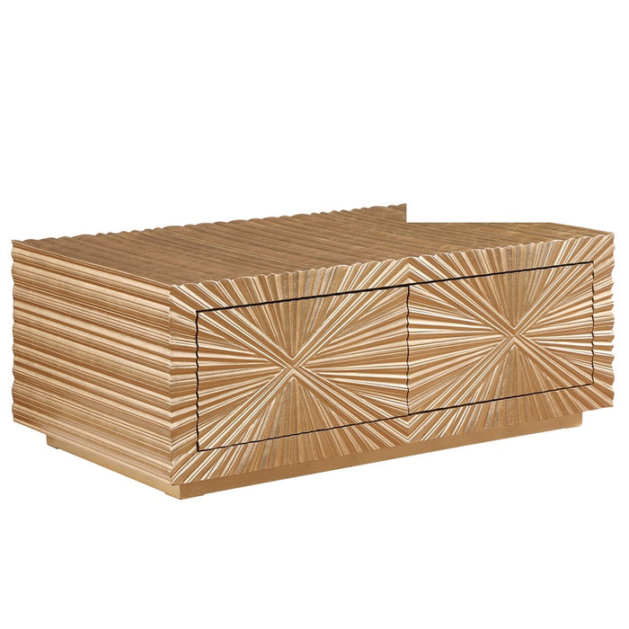 Mariano Furniture - T2021 - Coffee Table in Gold - BM-T2021GC - GreatFurnitureDeal