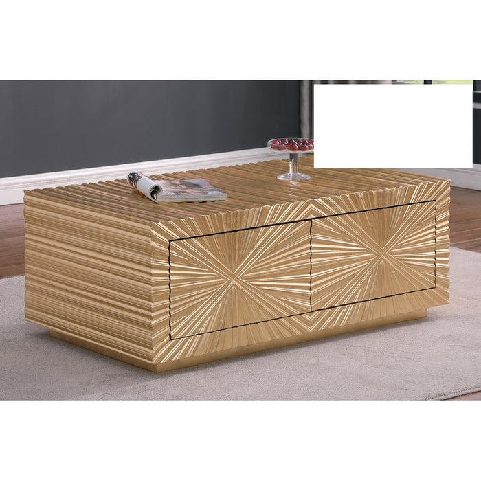 Mariano Furniture - T2021 - Coffee Table in Gold - BM-T2021GC - GreatFurnitureDeal