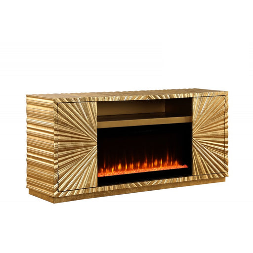 Mariano Furniture - T2021 - Fireplace in Gold - BM-T2021 - GreatFurnitureDeal