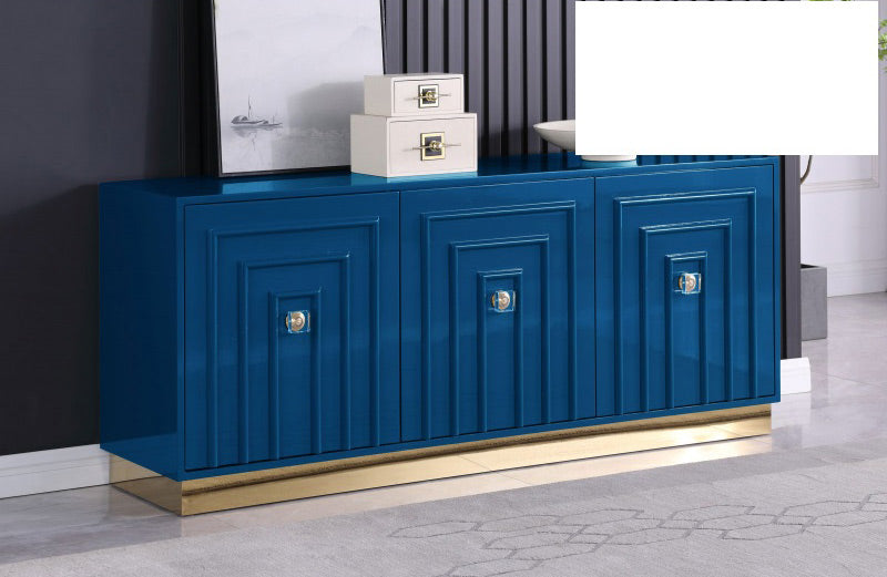 Mariano Furniture - T2022 - Modern Sideboard in Navy Blue - BM-T2022BL - GreatFurnitureDeal