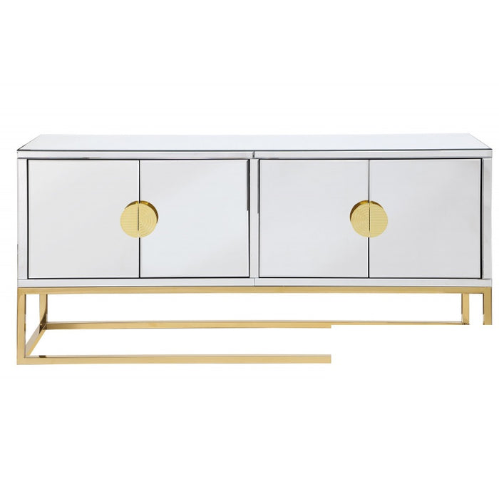 Mariano Furniture - T2023 - Mirrored Sideboard in Silver - BM-T2023S - GreatFurnitureDeal