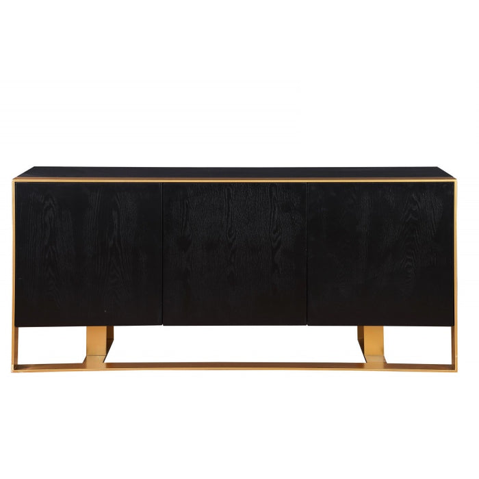 Mariano Furniture - T2026 - Modern Sideboard in Black Lacquer - BM-T2026BGS - GreatFurnitureDeal