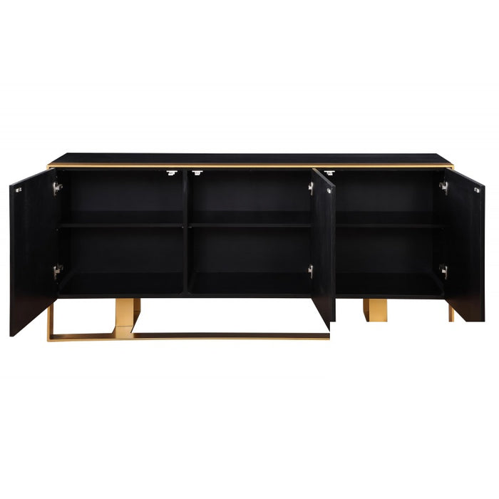 Mariano Furniture - T2026 - Modern Sideboard in Black Lacquer - BM-T2026BGS - GreatFurnitureDeal