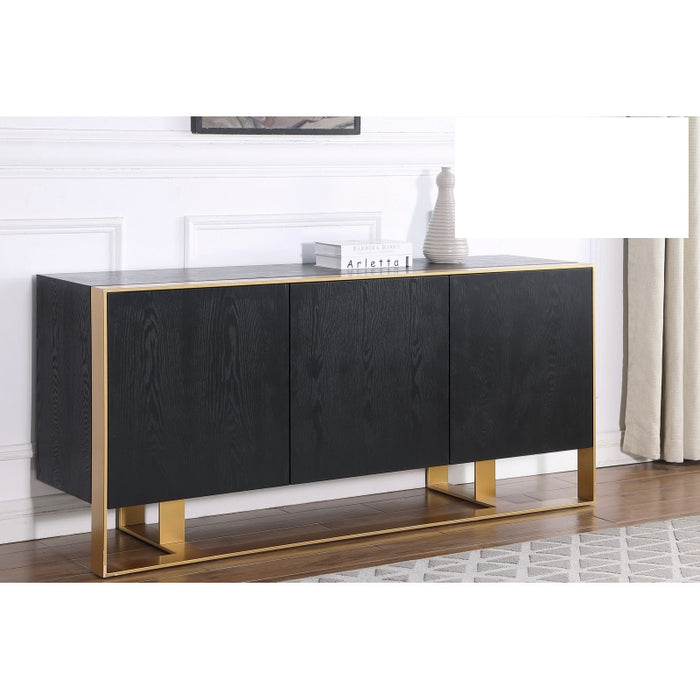 Mariano Furniture - T2026 - Modern Sideboard in Black Lacquer - BM-T2026BGS - GreatFurnitureDeal