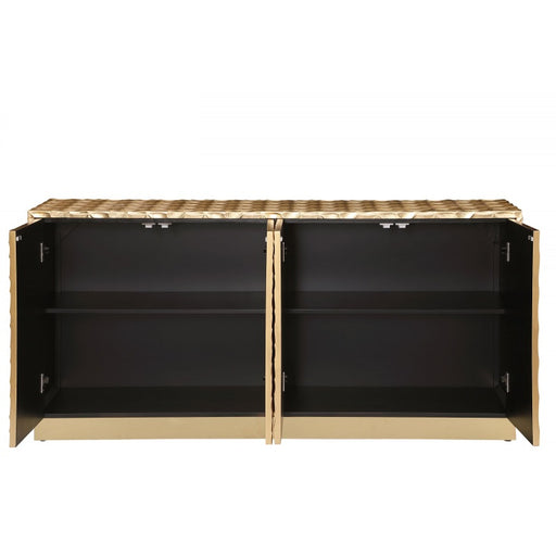 Mariano Furniture - T2029 - Modern Sideboard in Gold - BM-T2029GS - GreatFurnitureDeal