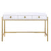 Mariano Furniture - T2031 Computer Desk in Gold - BM-T2031CDW - GreatFurnitureDeal