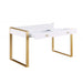 Mariano Furniture - T2032 Computer Desk in Gold - BM-T2032CDW - GreatFurnitureDeal