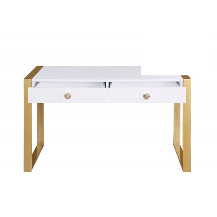 Mariano Furniture - T2032 Computer Desk in Gold - BM-T2032CDW - GreatFurnitureDeal