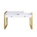 Mariano Furniture - T2032 Computer Desk in Gold - BM-T2032CDW - GreatFurnitureDeal