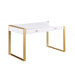 Mariano Furniture - T2032 Computer Desk in Gold - BM-T2032CDW - GreatFurnitureDeal