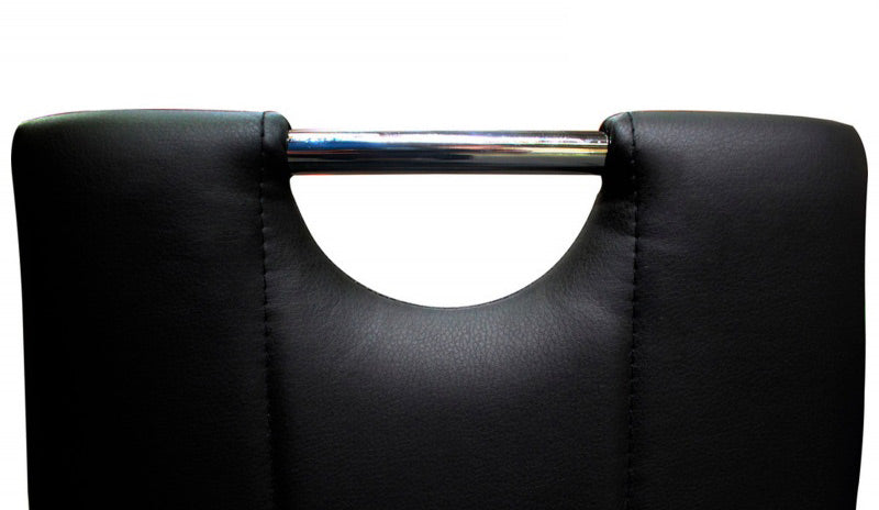 Mariano Furniture - T248 - 5 Piece Dining Table Set in Black/Chrome - BM-T248B5 - GreatFurnitureDeal