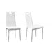 Mariano Furniture - T248 - 5 Piece Dining Table Set in White/Chrome - BM-T248W5 - GreatFurnitureDeal