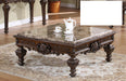 Mariano Furniture - T388 - Marble Top Coffee Table in Brown - BM-T388CC - GreatFurnitureDeal