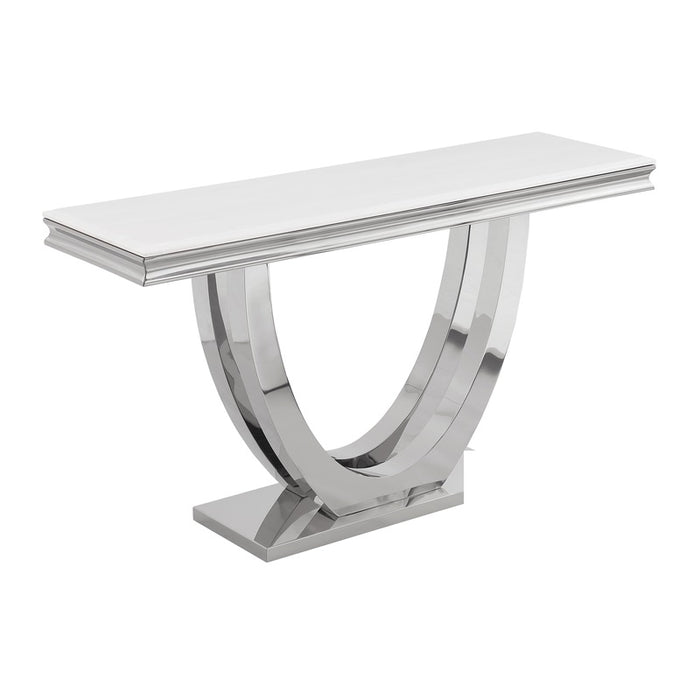 Mariano Furniture - T8403 - Console Table in Silver - BM-T8403SS - GreatFurnitureDeal