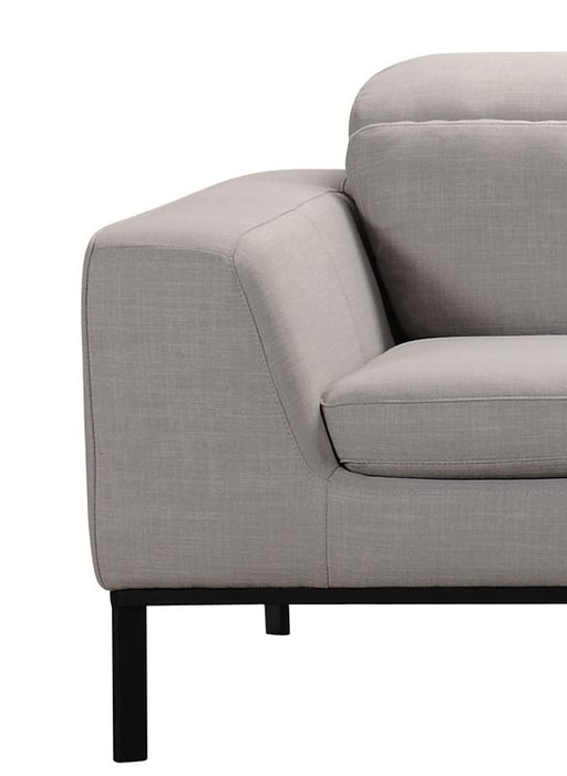 VIG Furniture - Divani Casa Clayton Modern Fabric Sectional Sofa - VGVITB31240-TPE - GreatFurnitureDeal