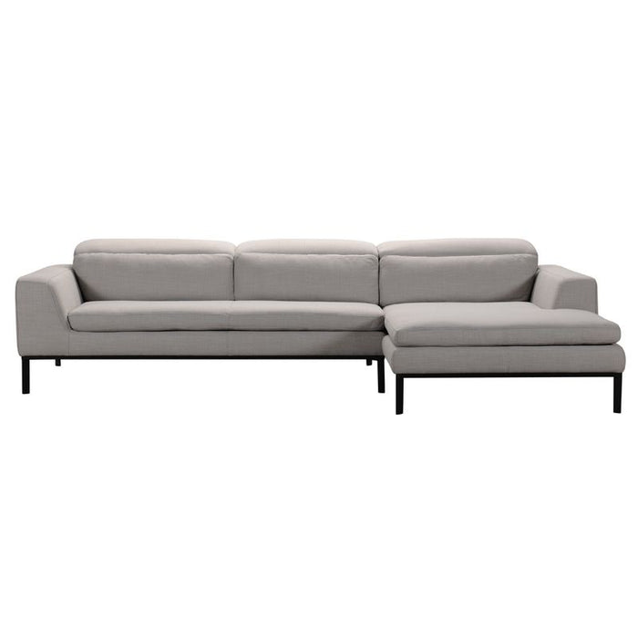 VIG Furniture - Divani Casa Clayton Modern Fabric Sectional Sofa - VGVITB31240-TPE - GreatFurnitureDeal