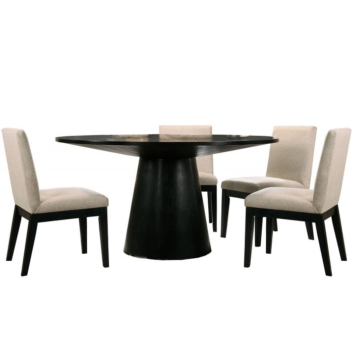 Mariano Furniture - Terra 5 Piece Dining Table Set in Beige/Gold - BM-TERRA5 - GreatFurnitureDeal