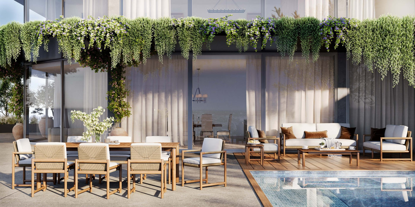 Bramble - Jackson 3 Seater w/ Seat & Back Cushions - Outdoor Teak - 40236T3U05QDF--- - GreatFurnitureDeal