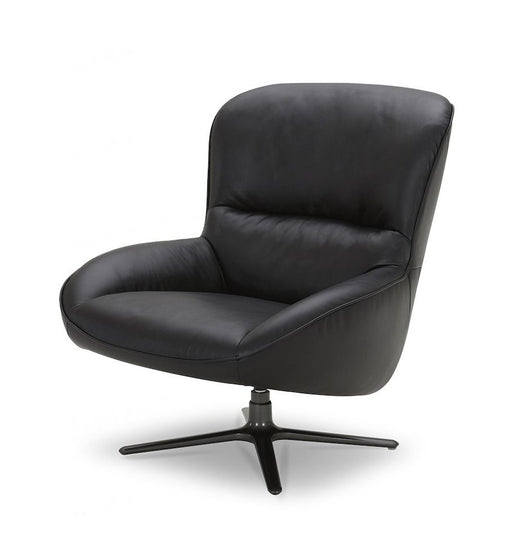 VIG Furniture - Modrest Theo Modern Black Leather Accent Chair - VGKK-KFA1099-BLK-CH - GreatFurnitureDeal