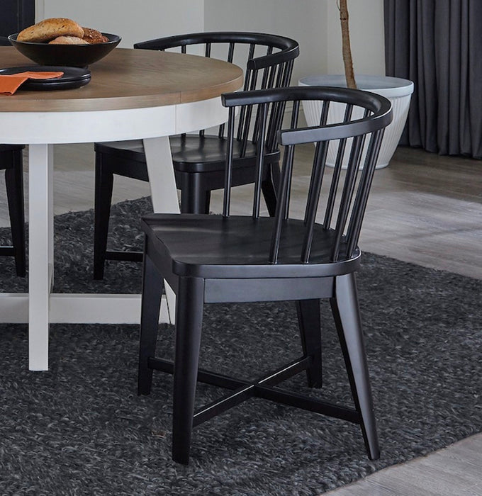 Parker House - Americana Modern 5 Piece Round Dining Table Set in Cotton - DAME-5PC-48RND-2118 - GreatFurnitureDeal