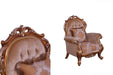 European Furniture - Tiziano Luxury Chair in Gold & Antique Silver - 38994-C - GreatFurnitureDeal