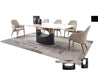 American Eagle Furniture - TL-J3131 Faux Marble & Metal Dining Table - TL-J3131 - GreatFurnitureDeal