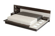 VIG Furniture - Modrest Torino Contemporary Brown Oak & Grey Queen Platform Bed w/ Lights - VGWCSB-B03-BRNGRY-Q - GreatFurnitureDeal