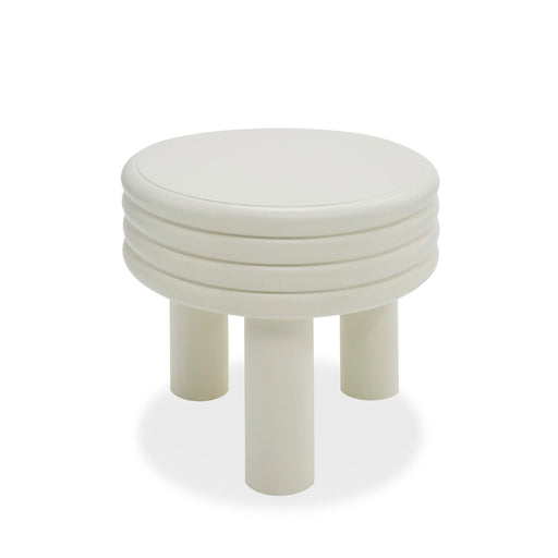 VIG Furniture - Modrest Townley - Contemporary White Round End Table - VGOD-LZ-252E-WHT - GreatFurnitureDeal